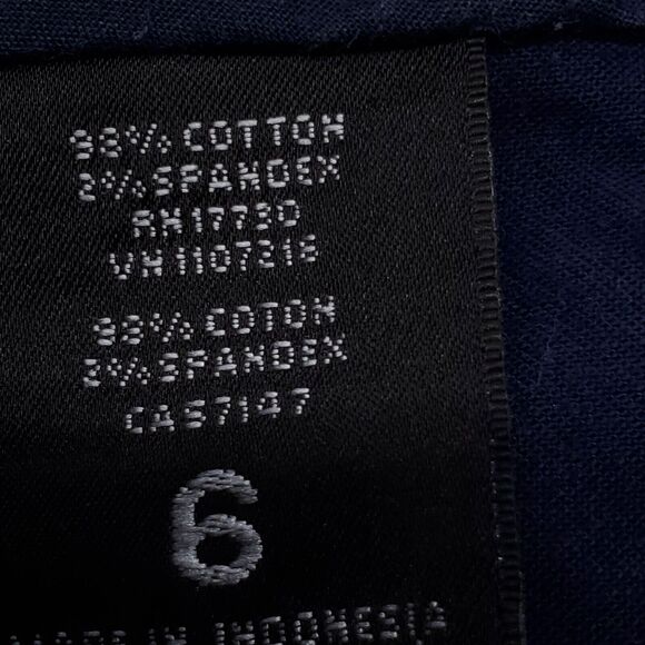 Mossimo Casual Button Zip Medium Wash Chino Short Shorts Womens Size 6 Blue - Picture 4 of 9